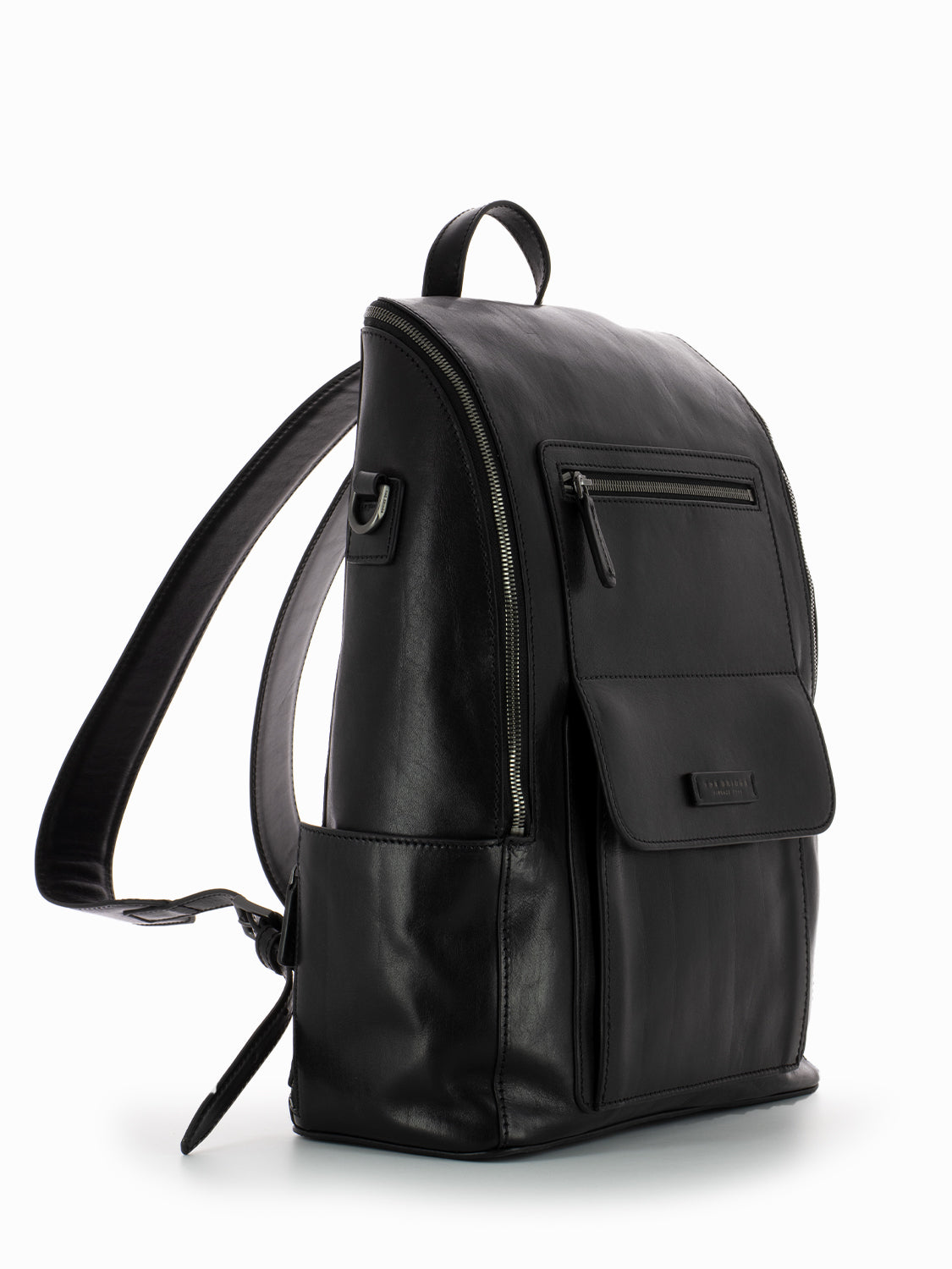 Alberto Zip Backpack Black / Dark Ruthenium