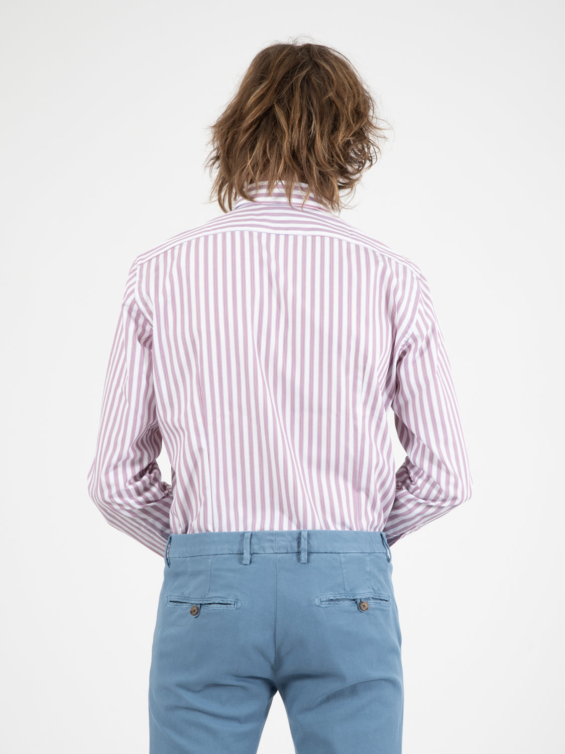 Camicia No Iron bianco / rosso