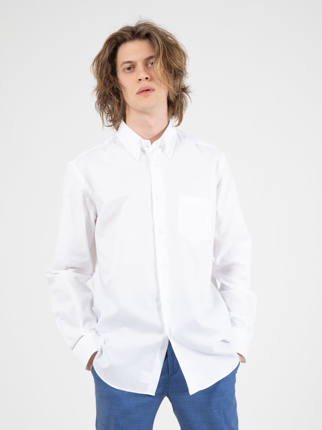 Camicia Oxford bianco