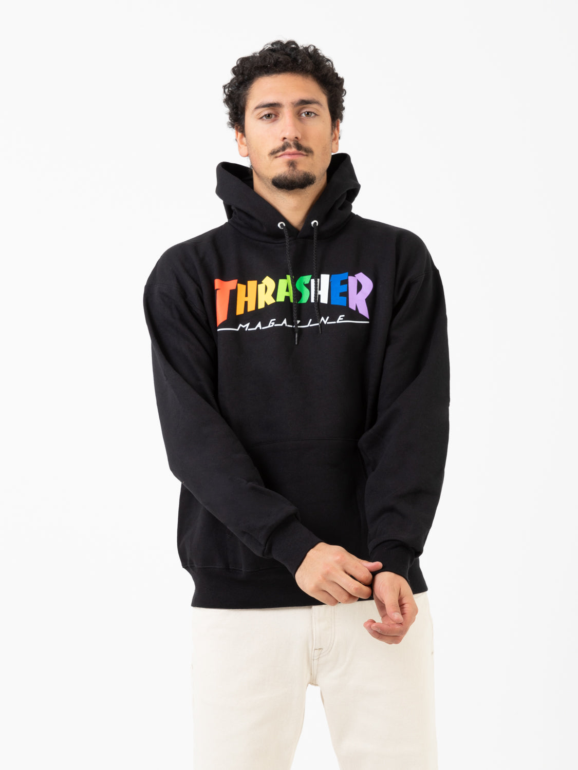 Rainbow Mag black hoodie