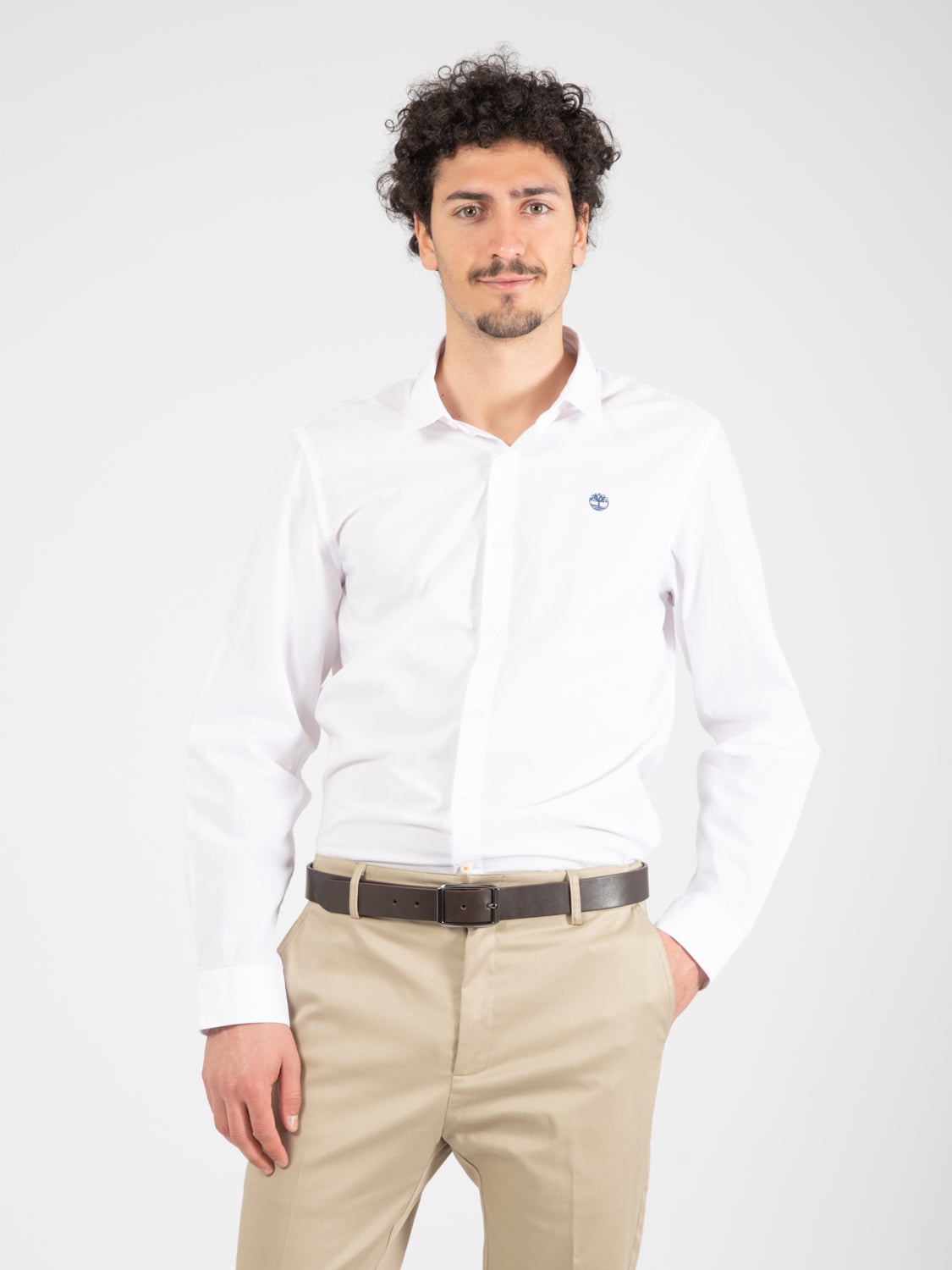 Fitted shirt Eastham River white