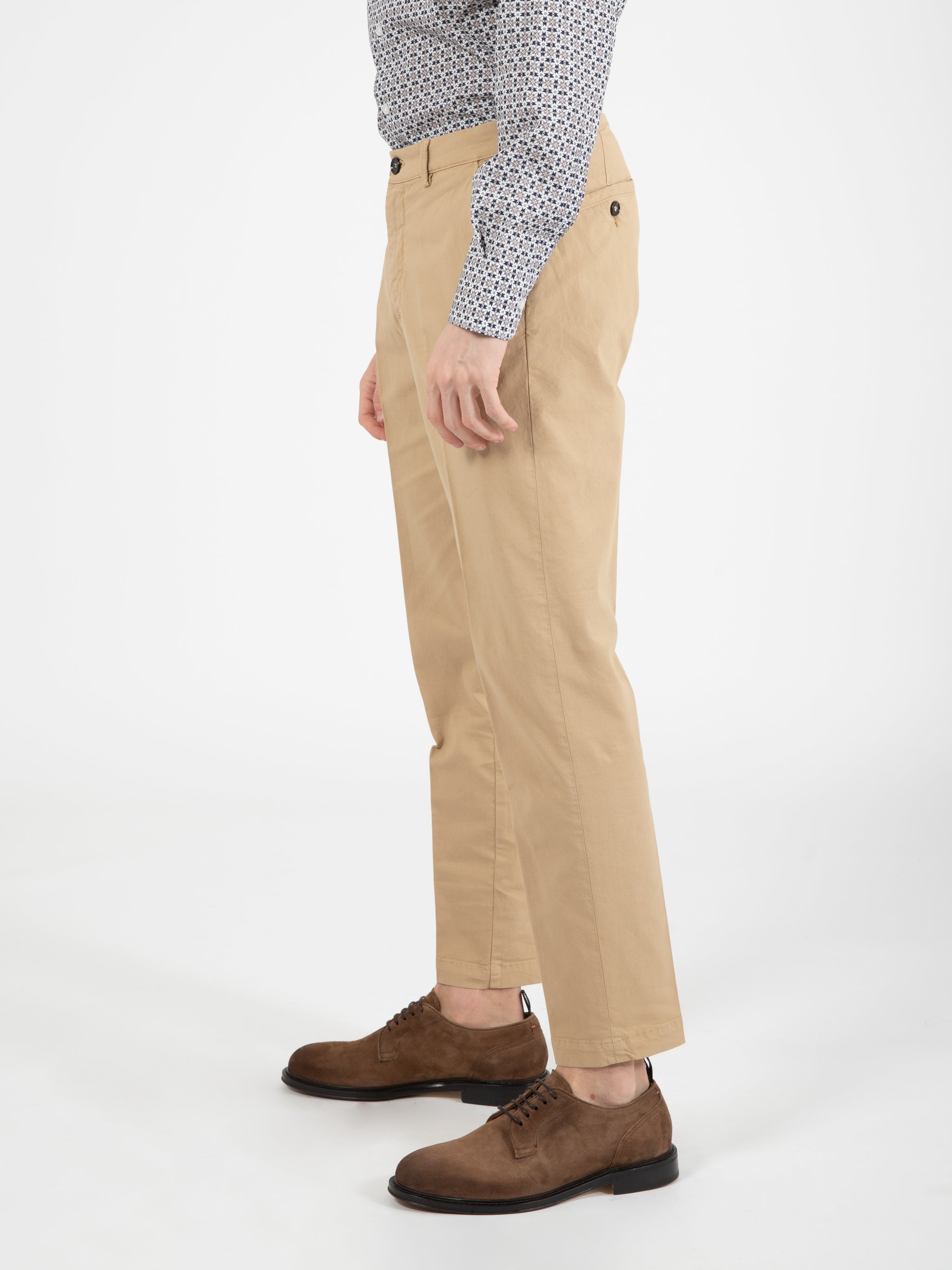 Pantaloni Riccardo canvas sabbia
