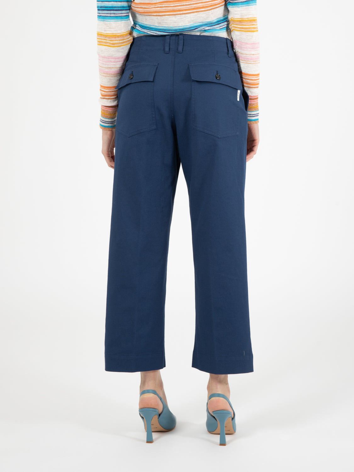 Pantaloni V-Nico diagonal Jap blue uniform