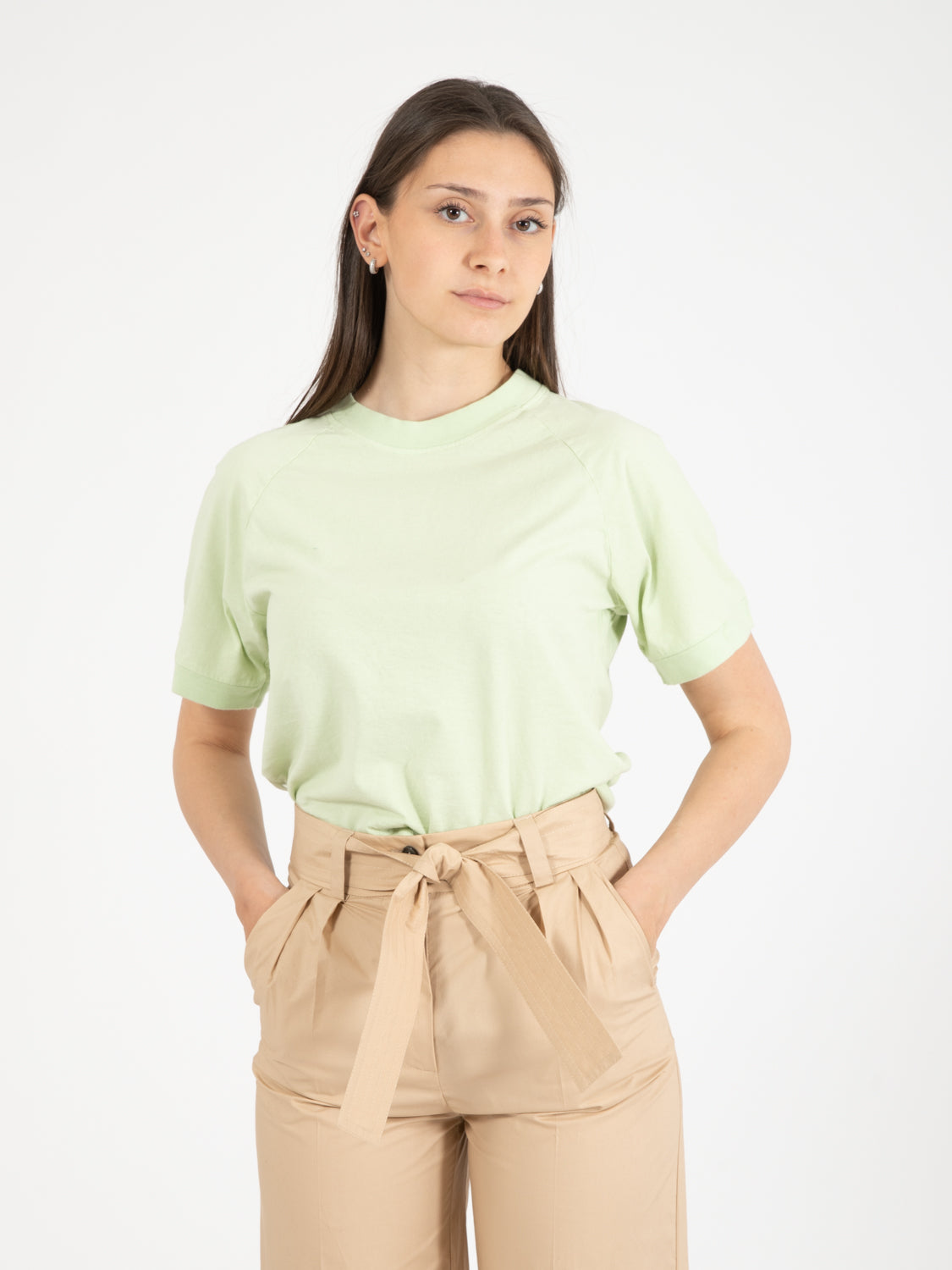 T-Shirts Milk jersey color pastel green