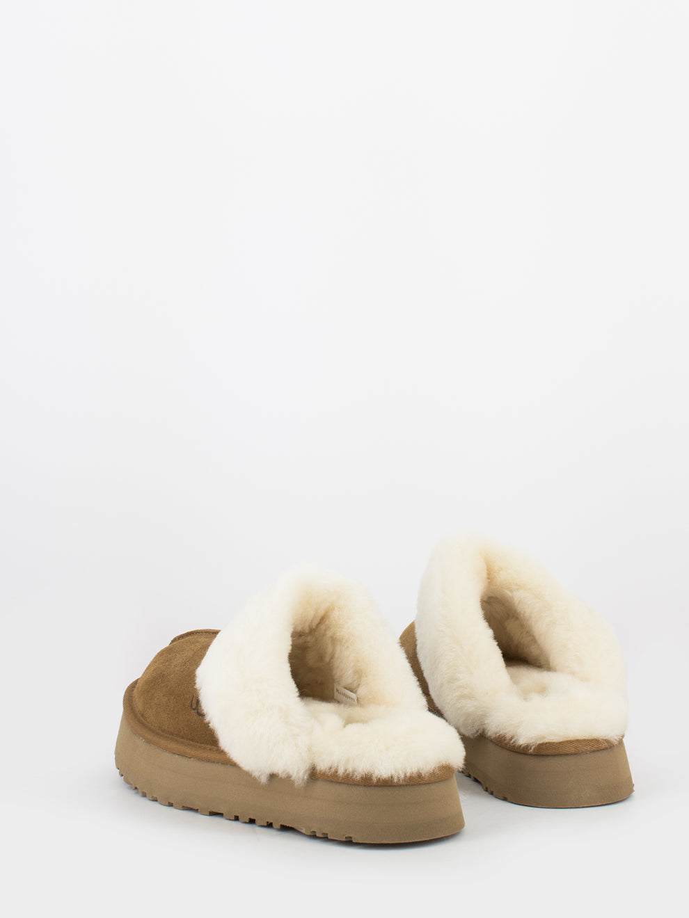 W Disquette chestnut sheepskin edge