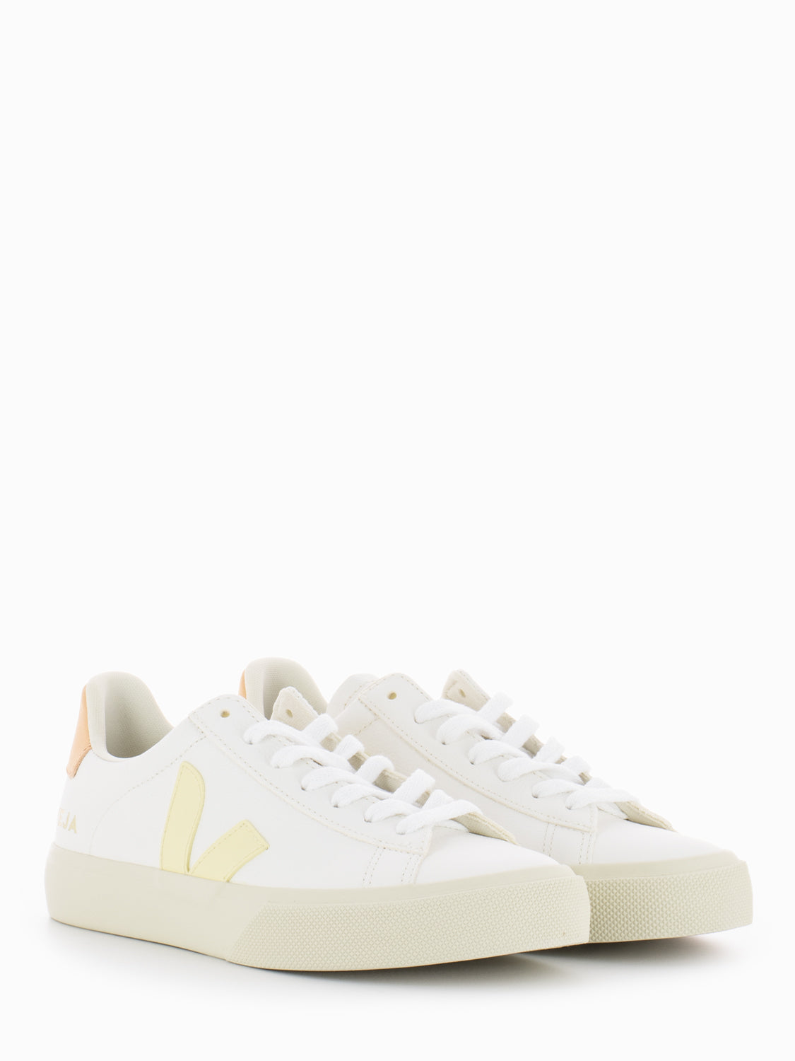 Campo Chromefree leather extra white / sun / peach