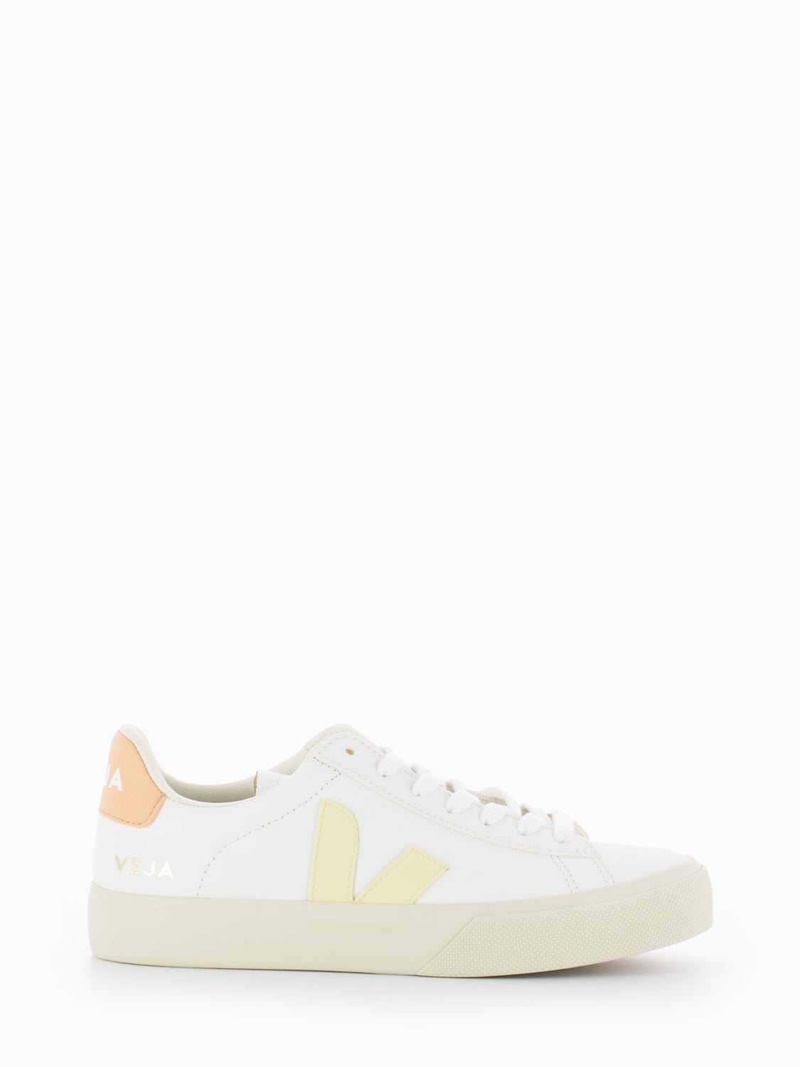 Campo Chromefree leather extra white / sun / peach