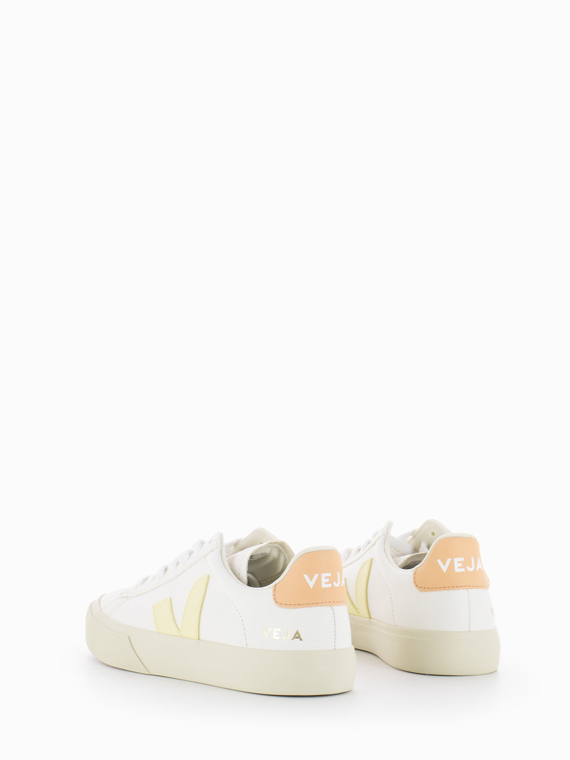 Campo Chromefree leather extra white / sun / peach