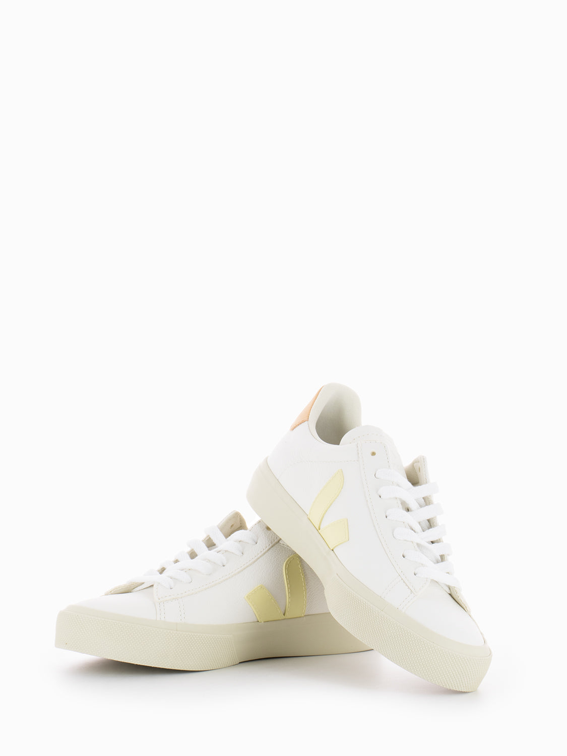 Campo Chromefree leather extra white / sun / peach