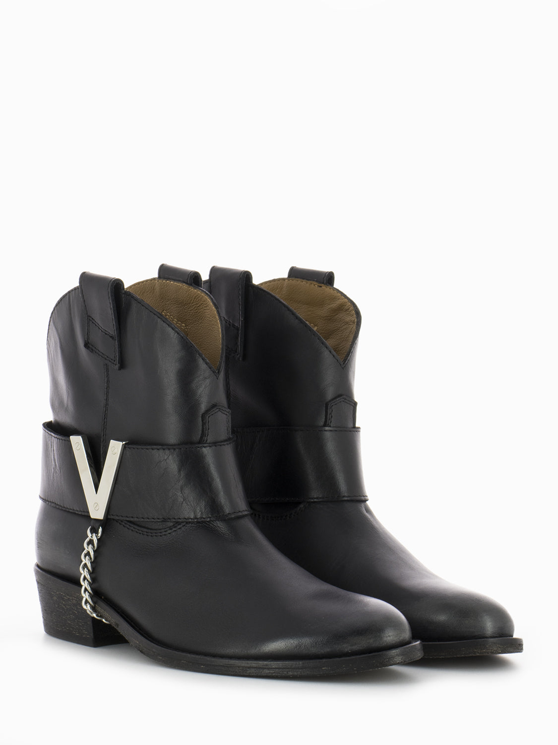 Tronchetto Scarpe Via Roma Donna Via Roma 15 Tronchetti Texano Con