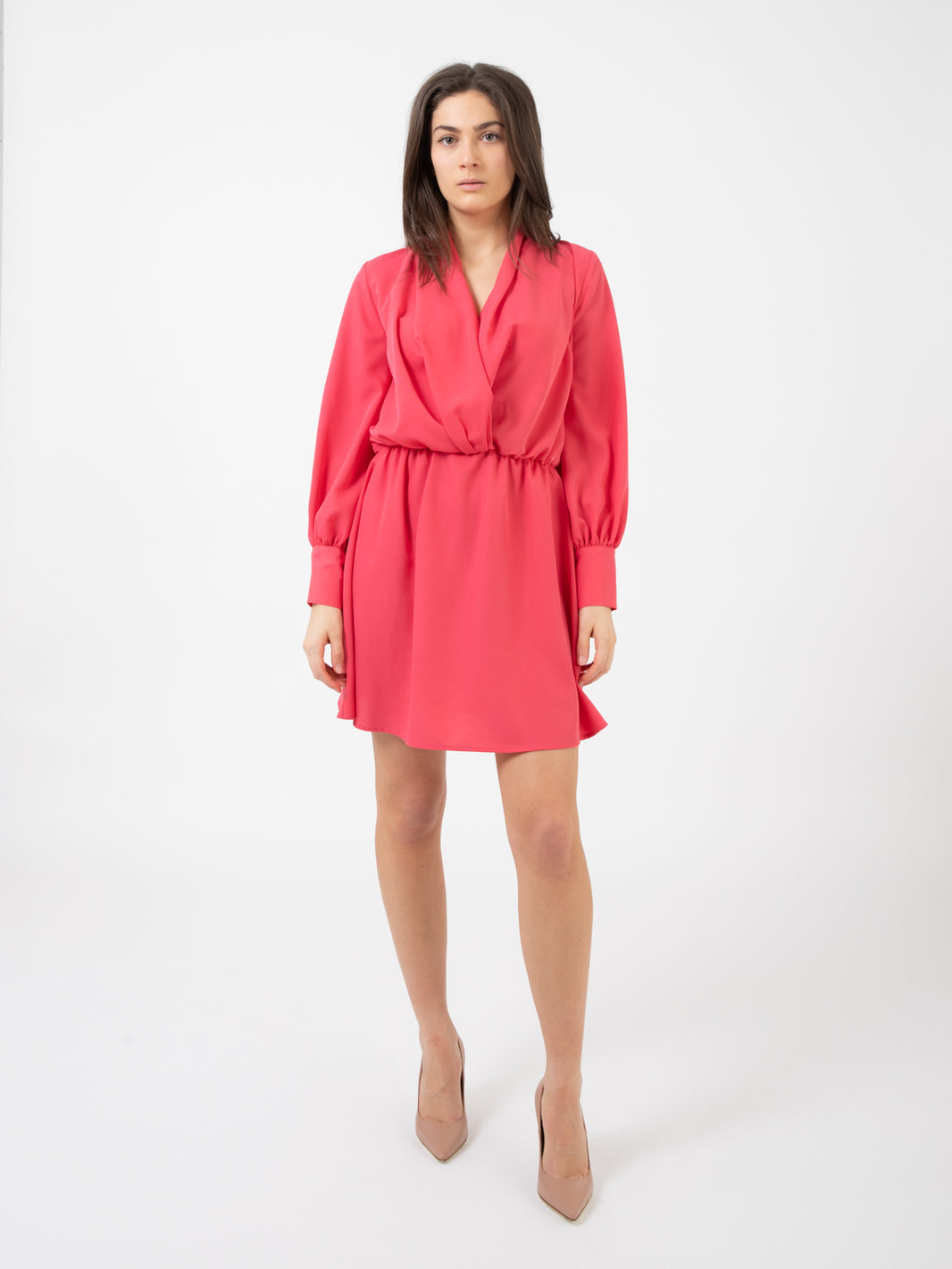 Geranium long sleeve dress