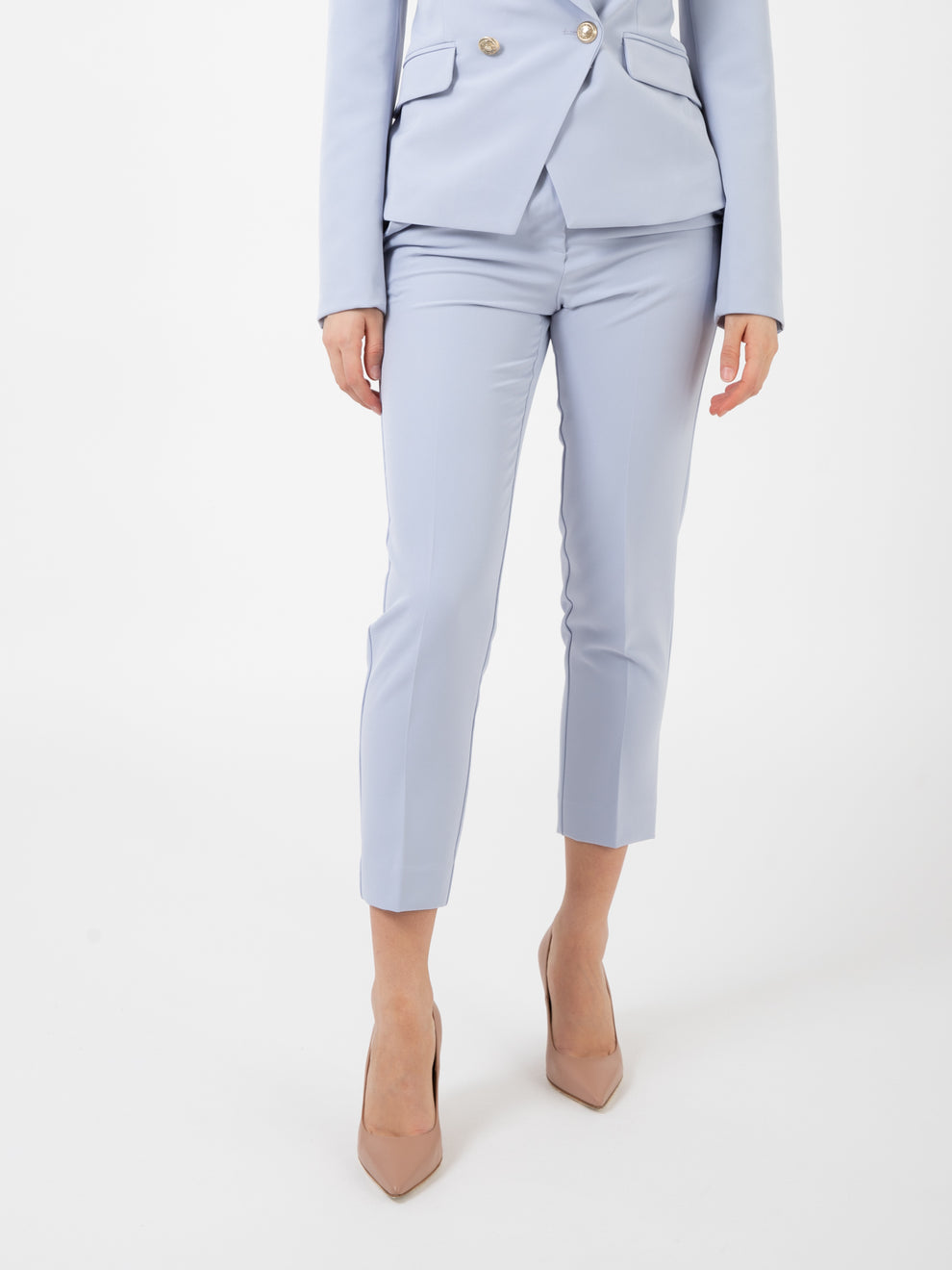 Powder blue skinny pants
