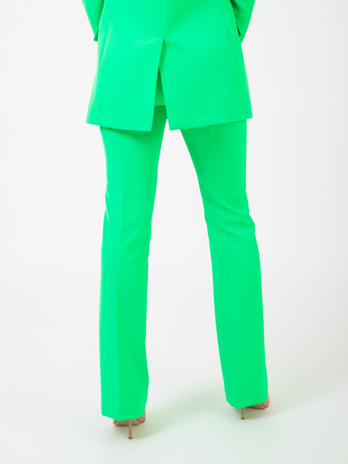 Pantaloni a zampa avocado