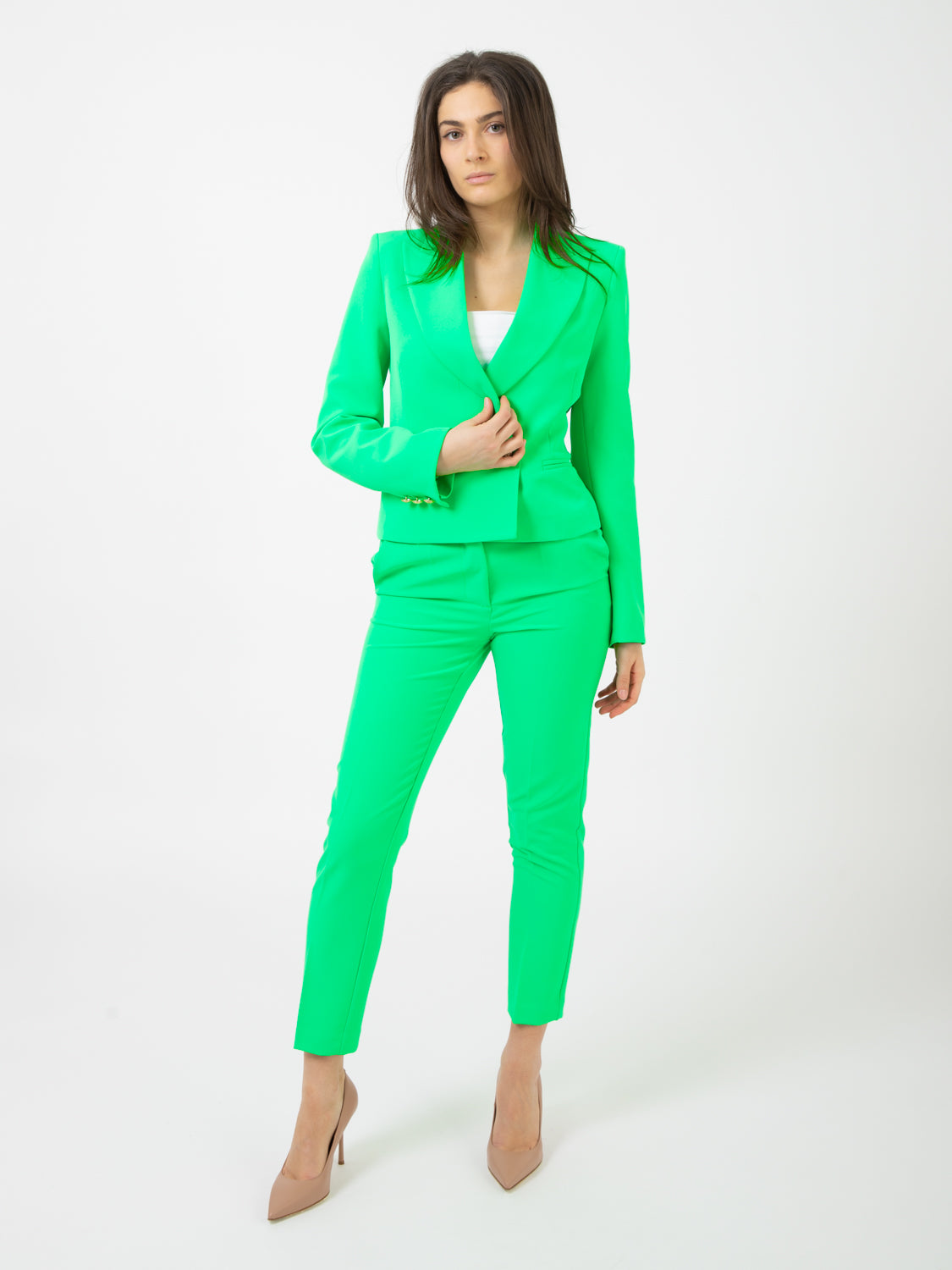 Pantaloni skinny avocado