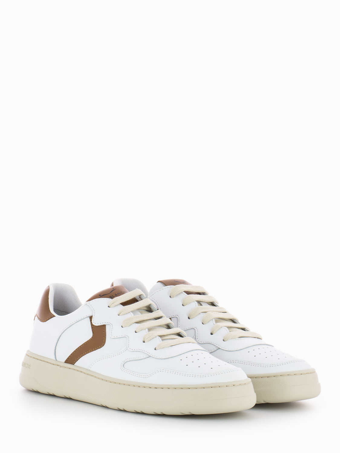Sneakers Layton 01 white / cognac