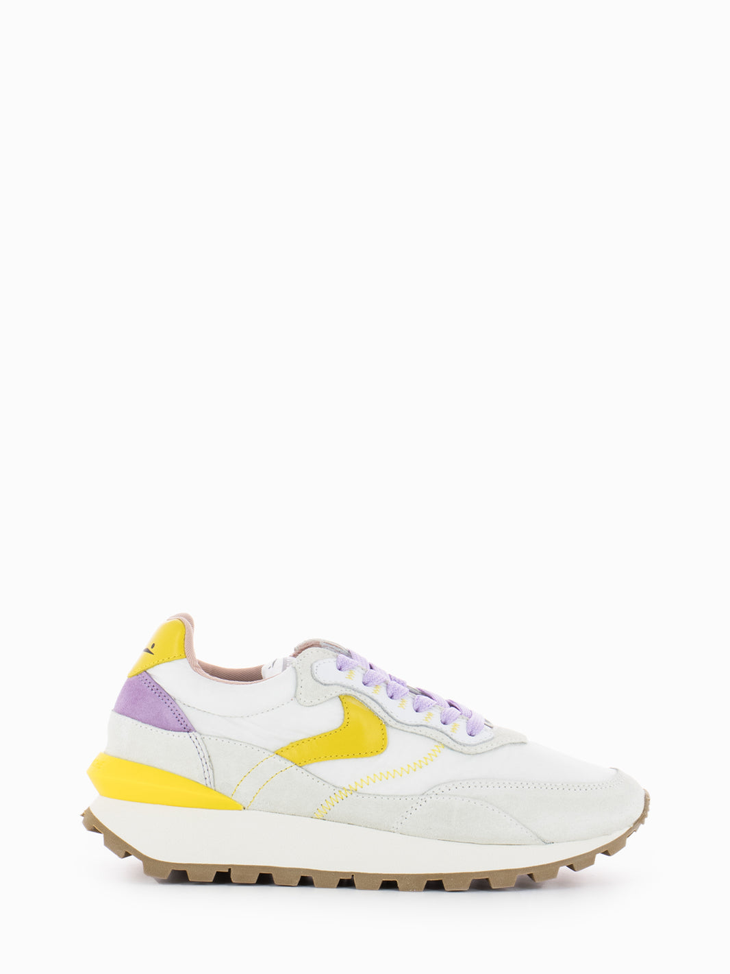 Qwark Hype W white / yellow / lilac sneakers