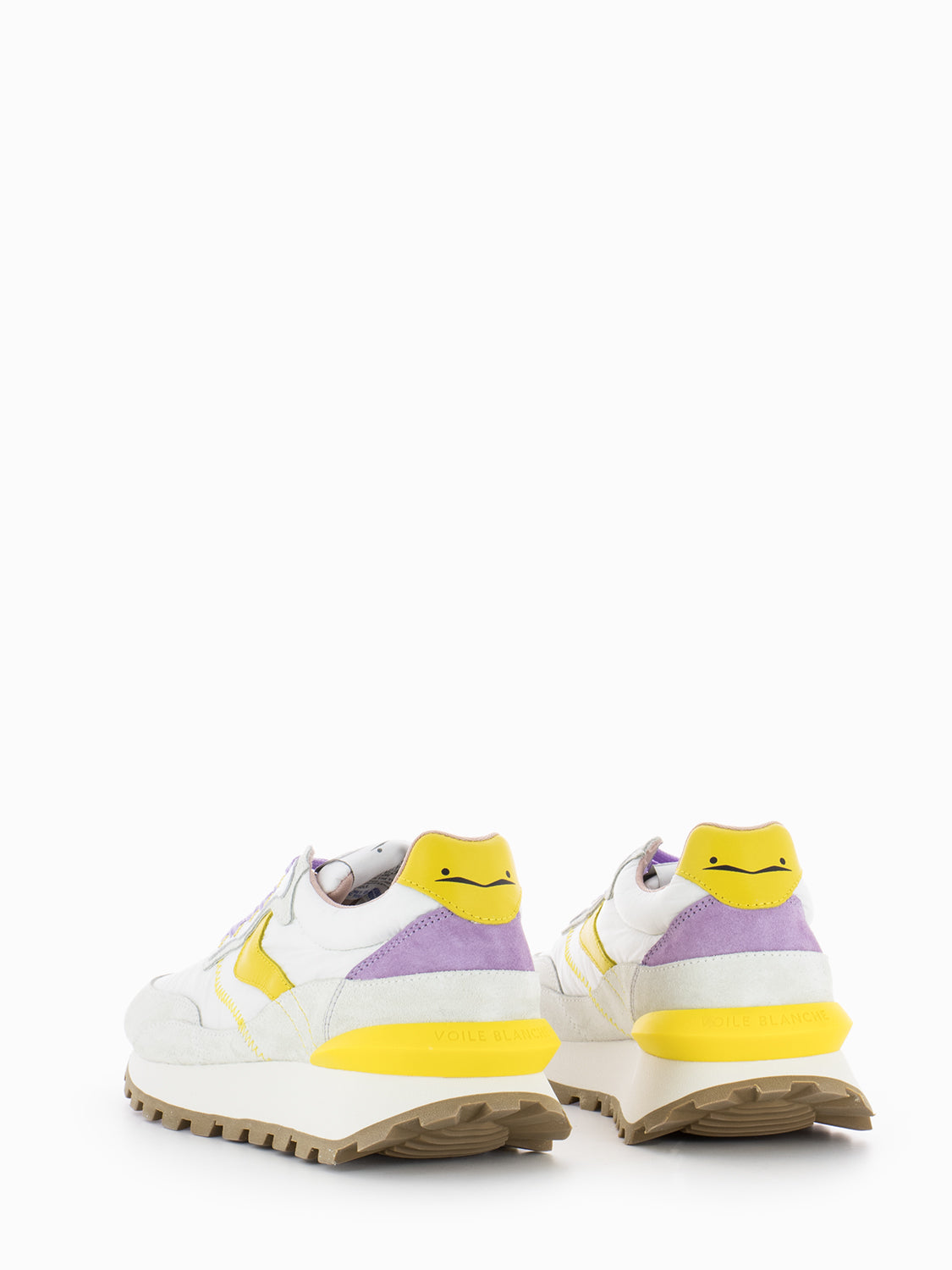 Qwark Hype W white / yellow / lilac sneakers