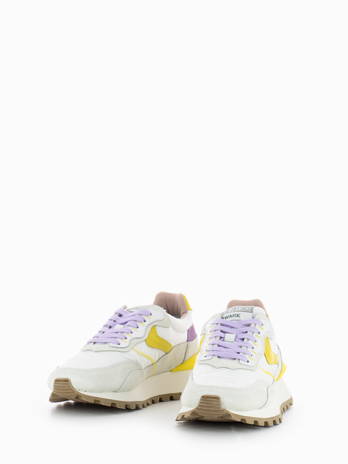 Qwark Hype W white / yellow / lilac sneakers