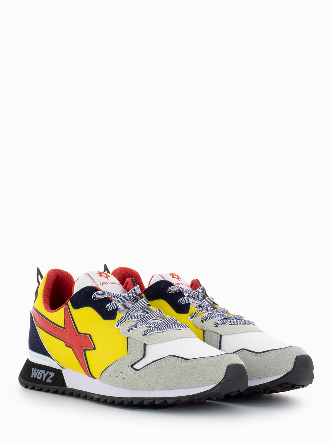 Jet-M. Suede Nylon grey yellow