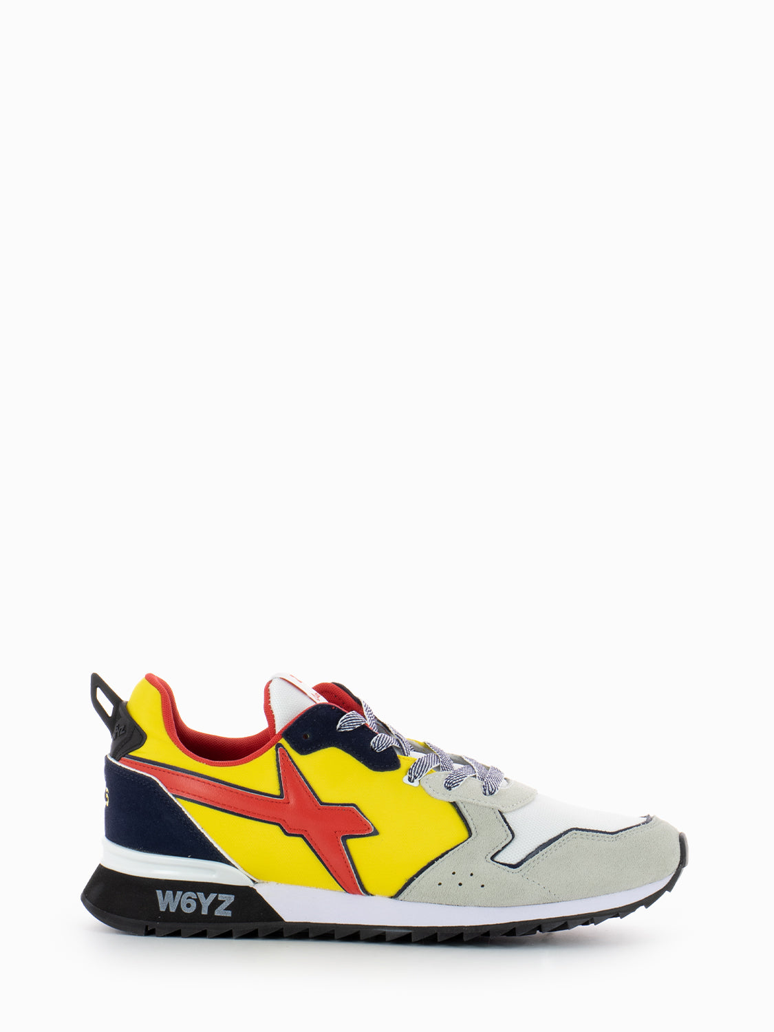 Jet-M. Suede Nylon grey yellow