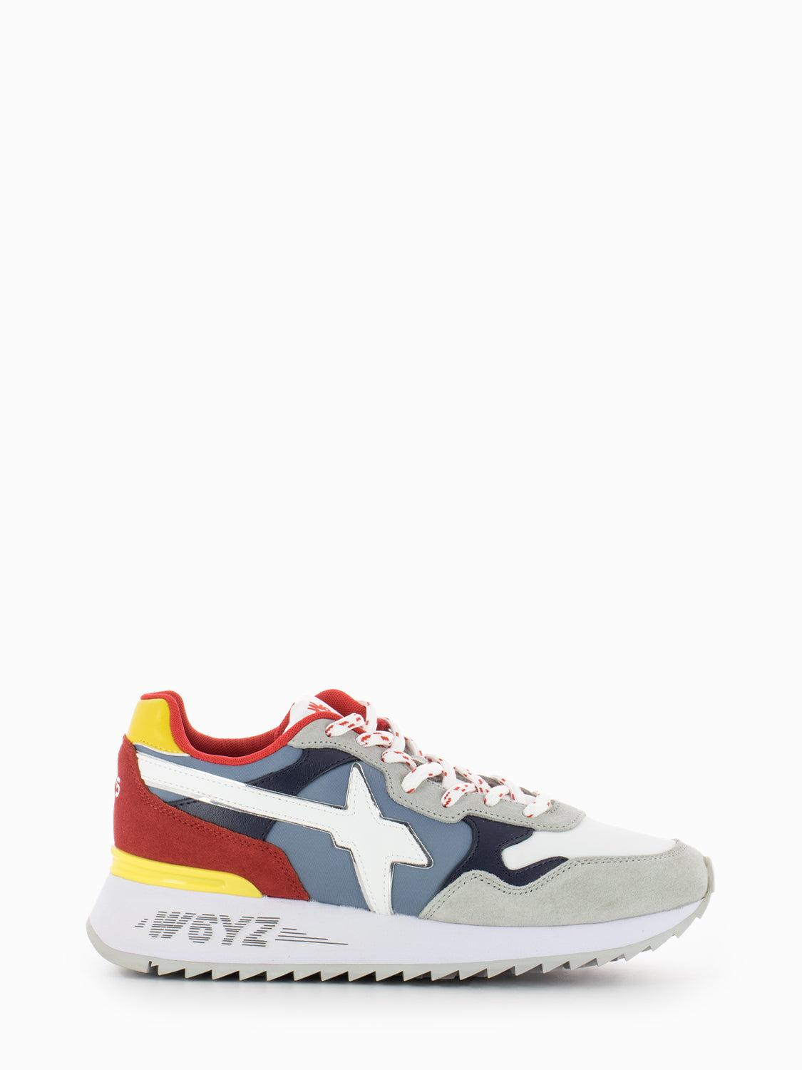 Sneakers Yak-M. grey / white / red