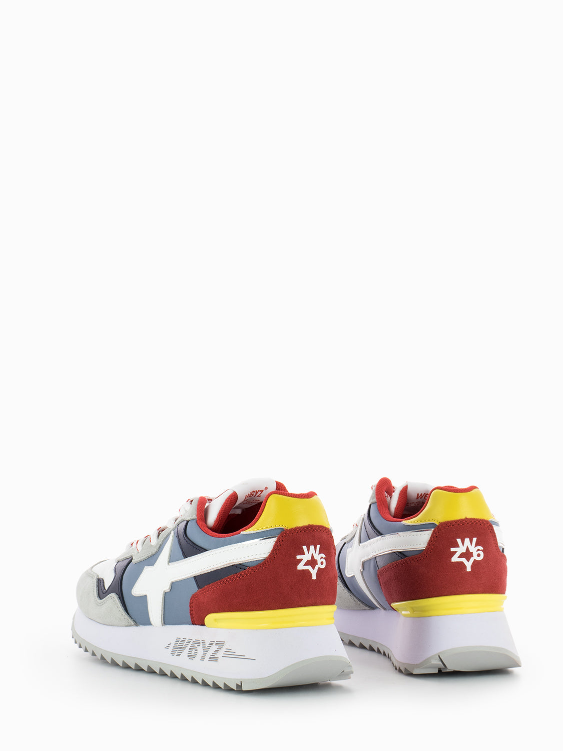Sneakers Yak-M. grey / white / red