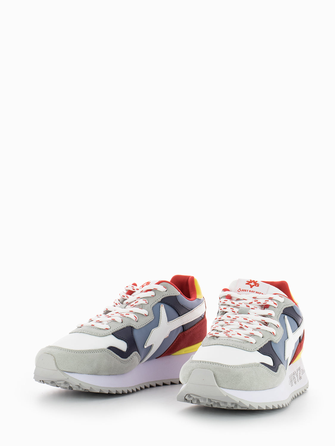 Sneakers Yak-M. grey / white / red