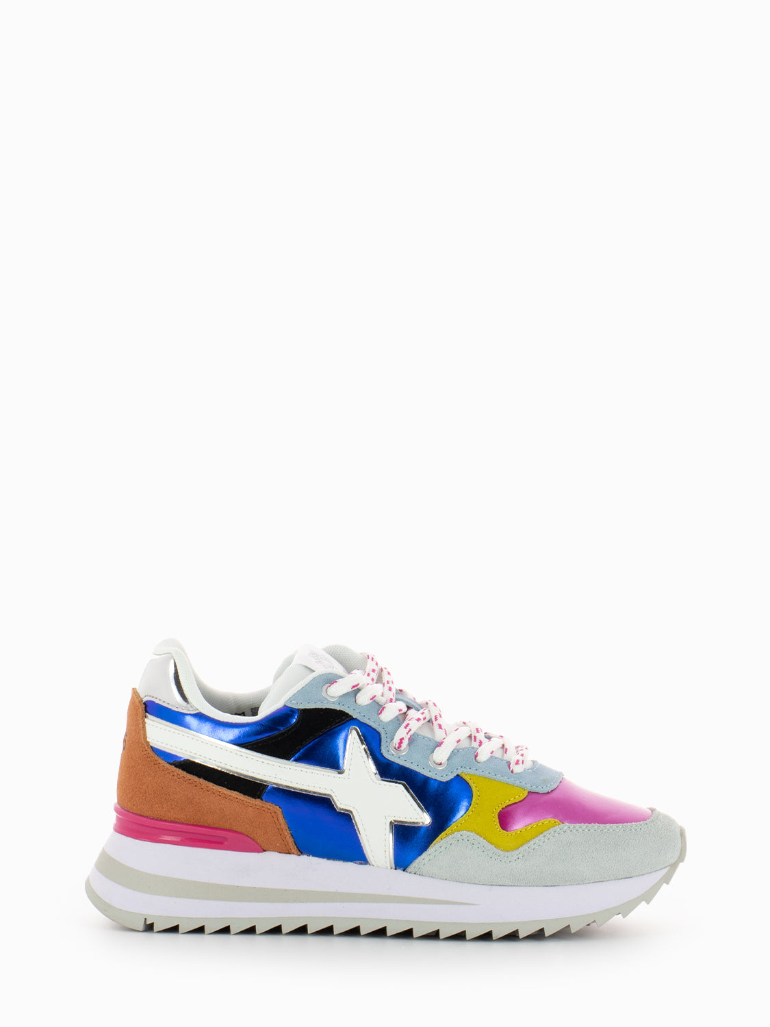 Sneakers Yak-W. Suede Nylon Metallic Stripe S green / multi