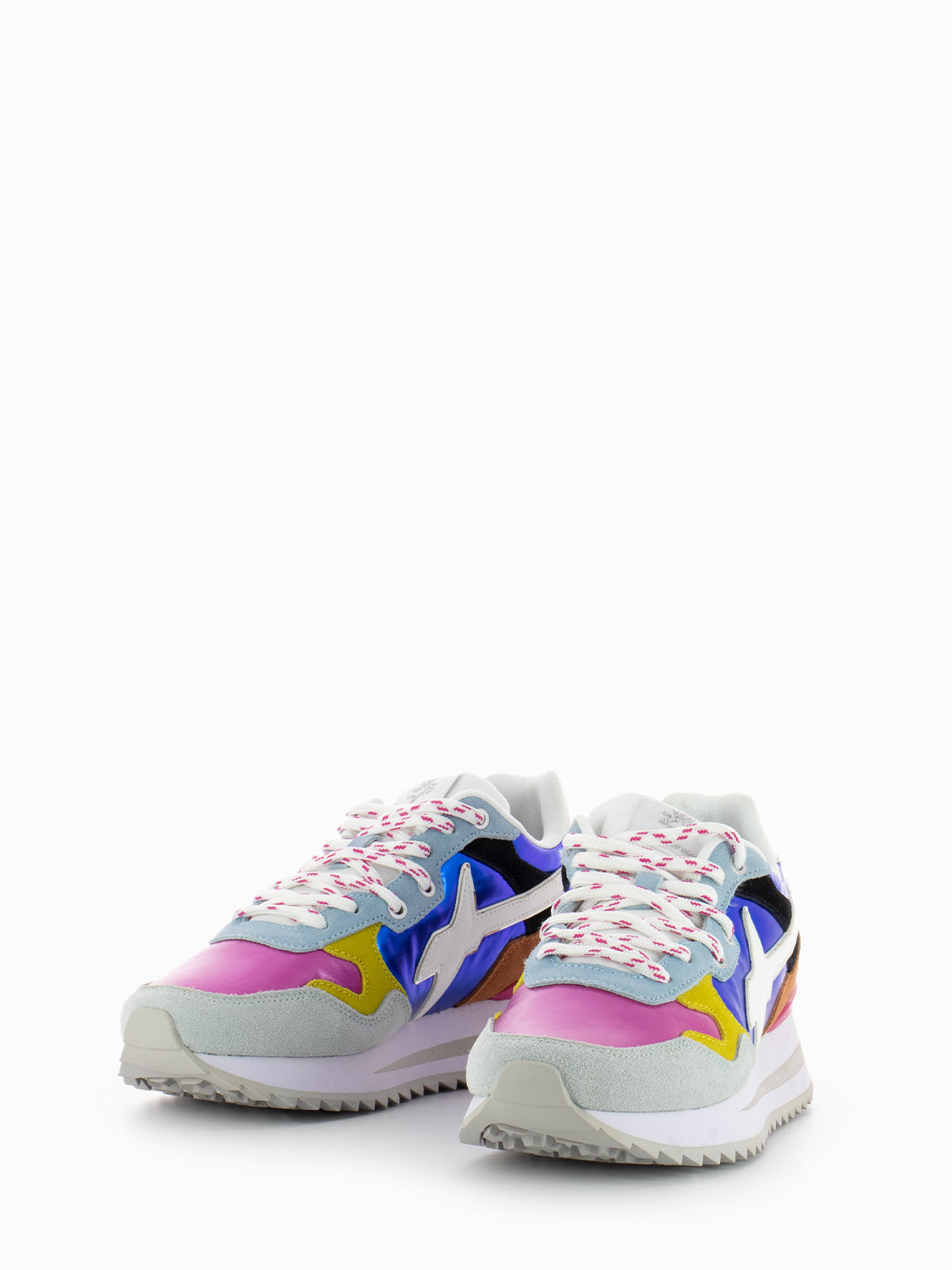 Sneakers Yak-W. Suede Nylon Metallic Stripe S green / multi