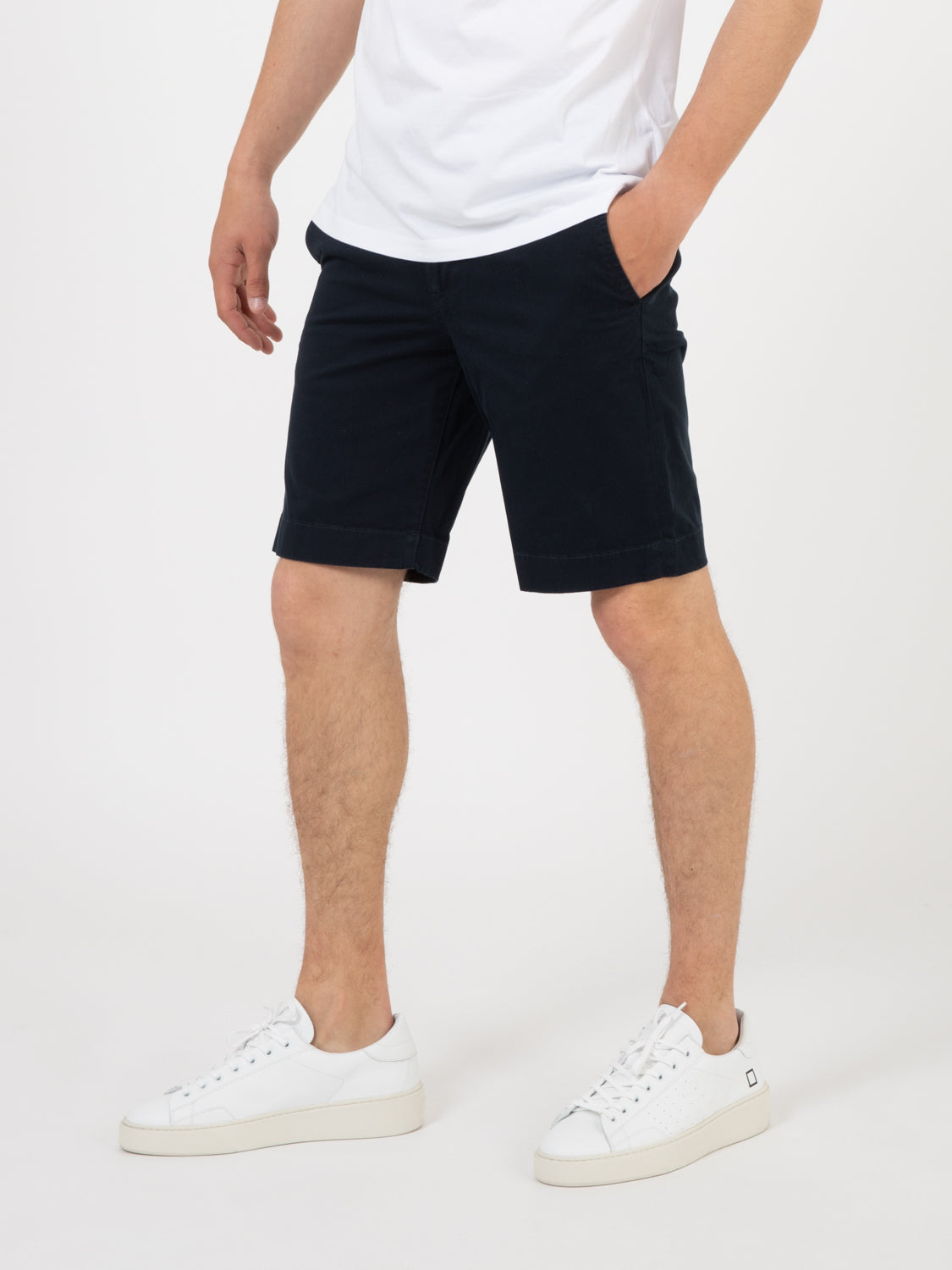 Bermuda Chino tinti melton blue