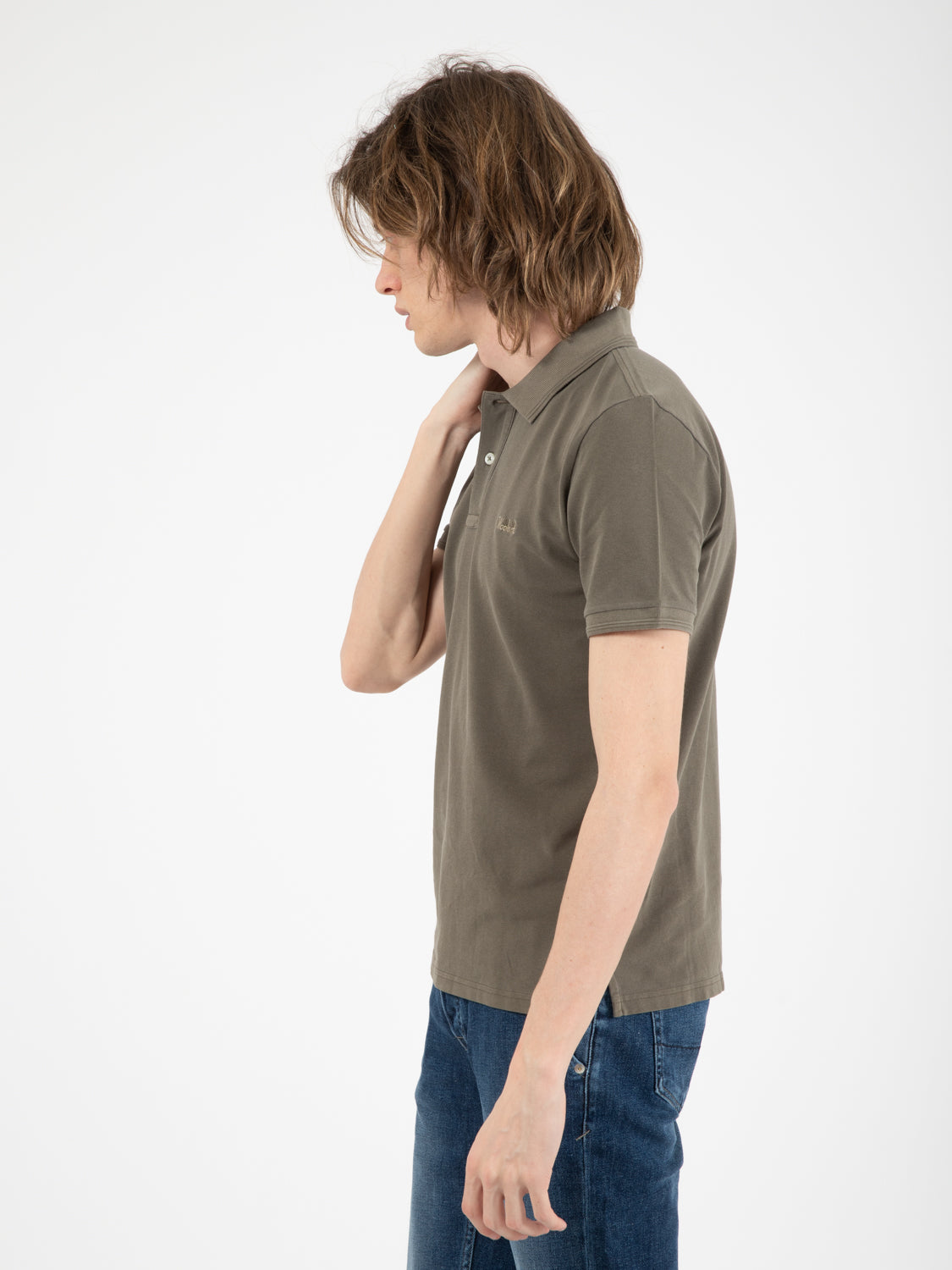 Polo Mackinack in pichet di cotone dark green