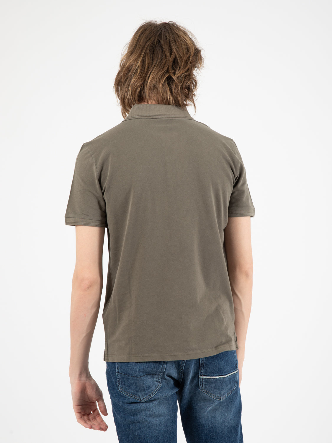 Polo Mackinack in pichet di cotone dark green