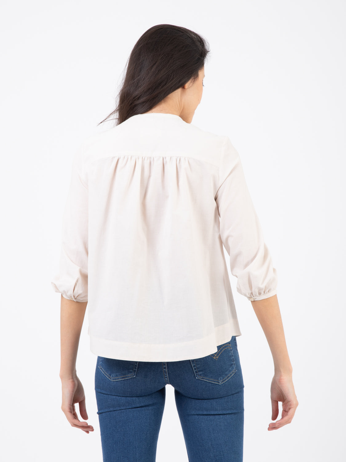 Camicia Bea mussola cipria