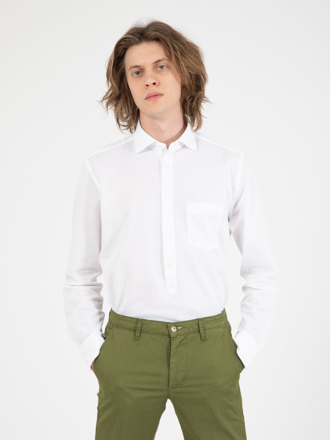 Camicia Polo bianco
