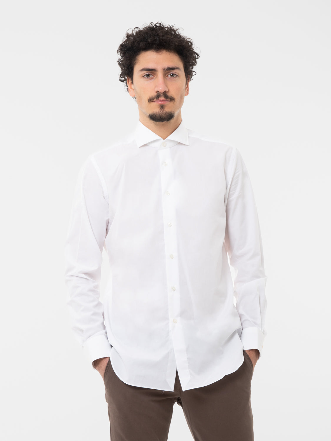 White super cotton tailor fit shirt