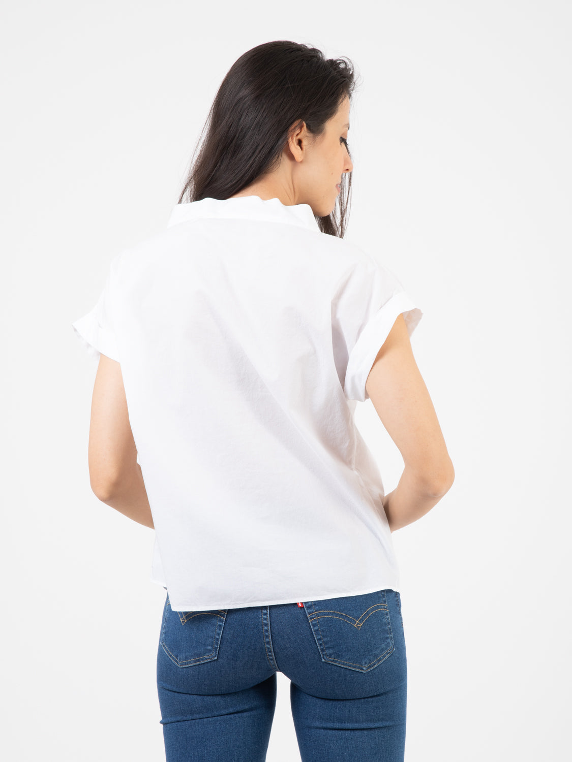 T-shirt Claire popeline bianca