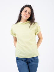 XACUS - T-shirt Claire popeline verde