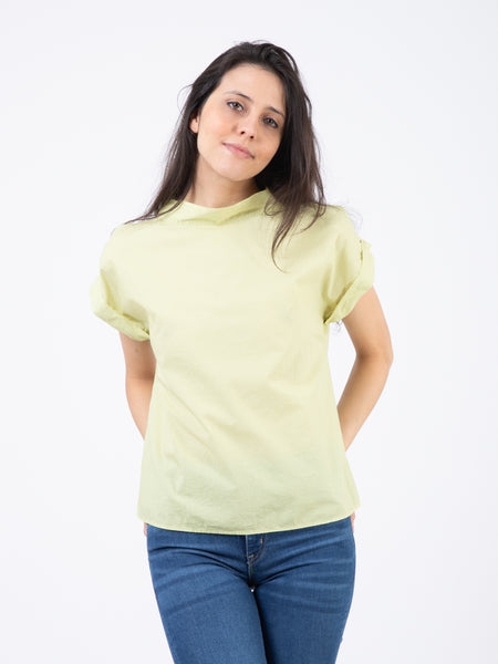 T-shirt Claire popeline verde