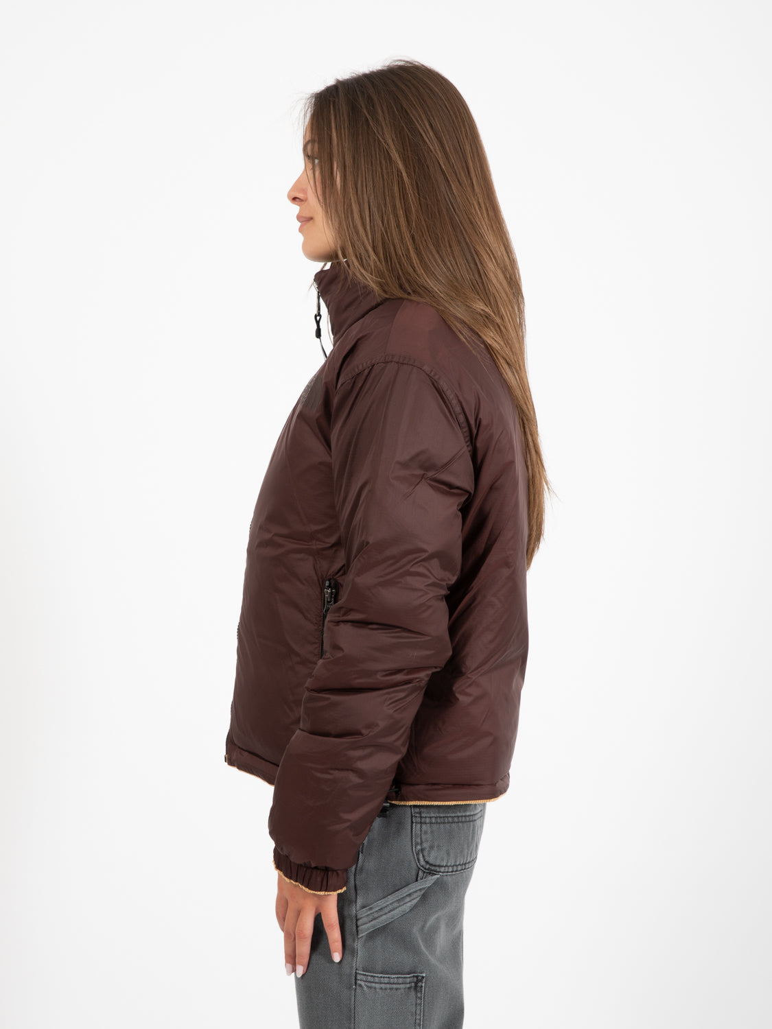 Giubbotto W92 reversible nuptse almond / brown