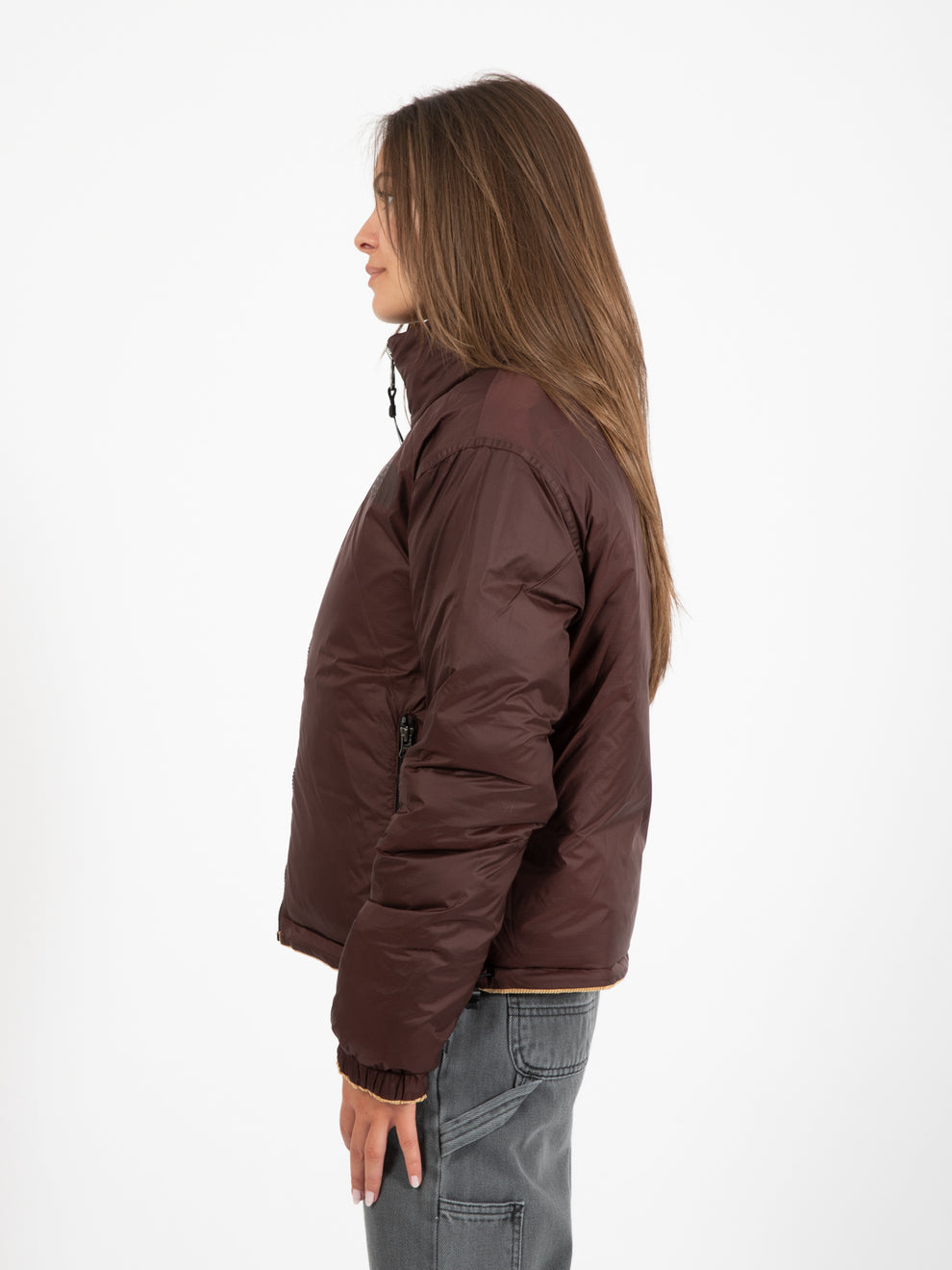 Giubbotto W92 reversible nuptse almond / brown