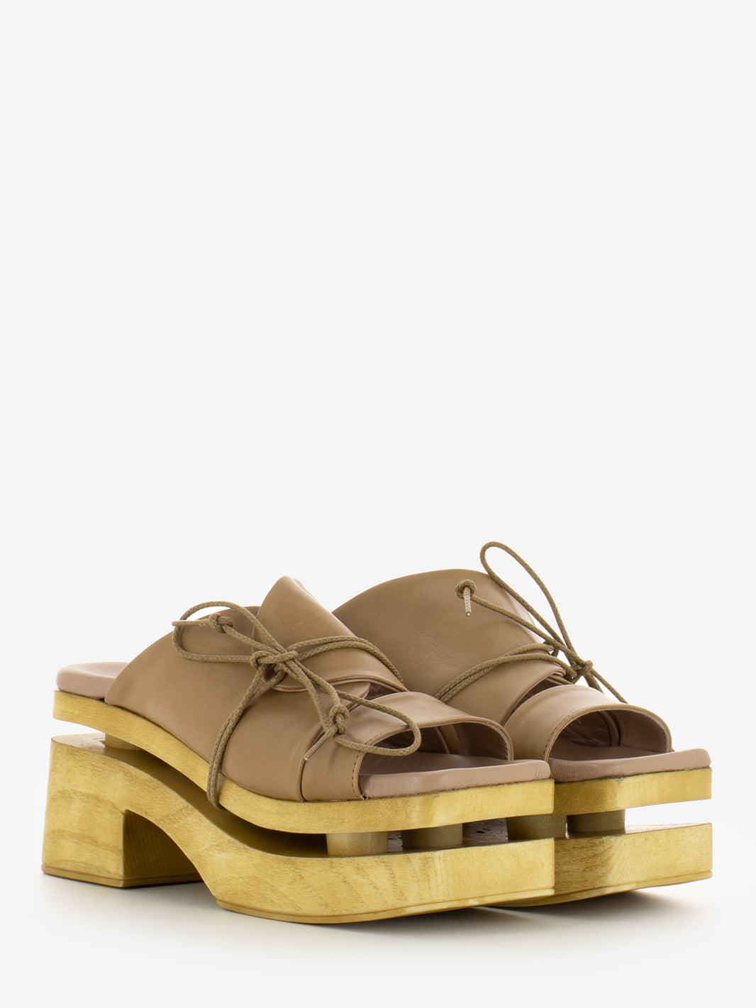 Zoccolo Kite in pelle sand
