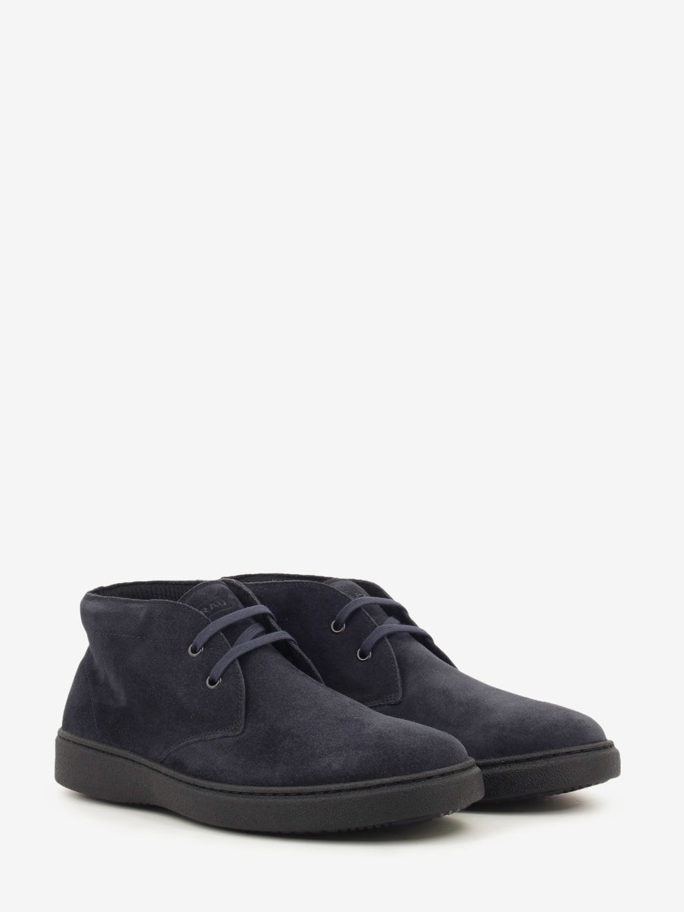 Polacchini in suede waxy blu