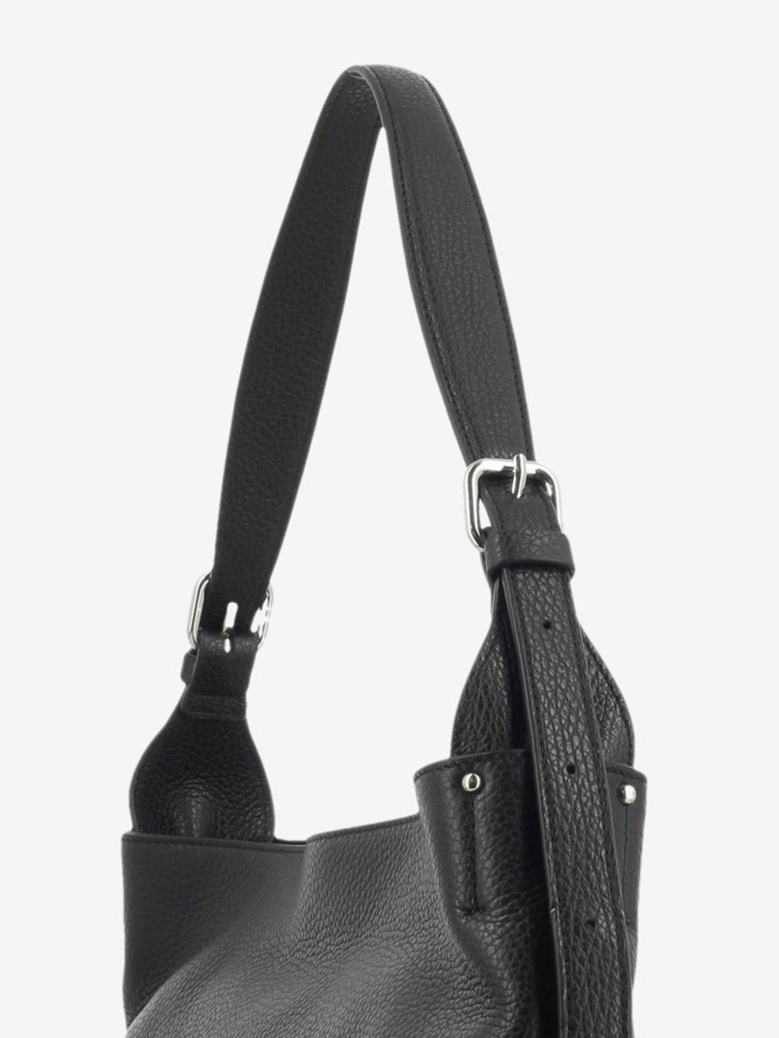Borsa in pelle Barbara nera