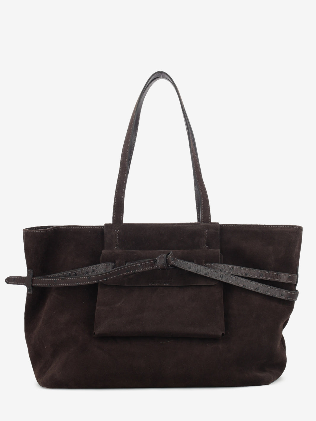 Borsa in suede Belty large moka