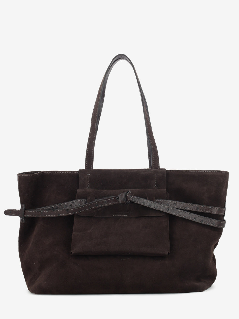 Borsa in suede Belty large moka