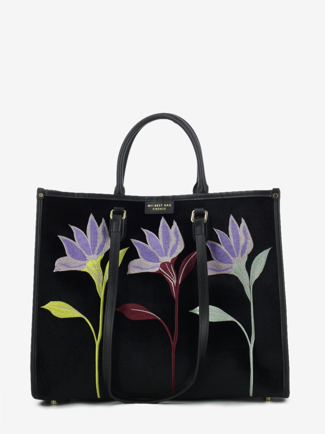 Borsa Atena Essence black flower