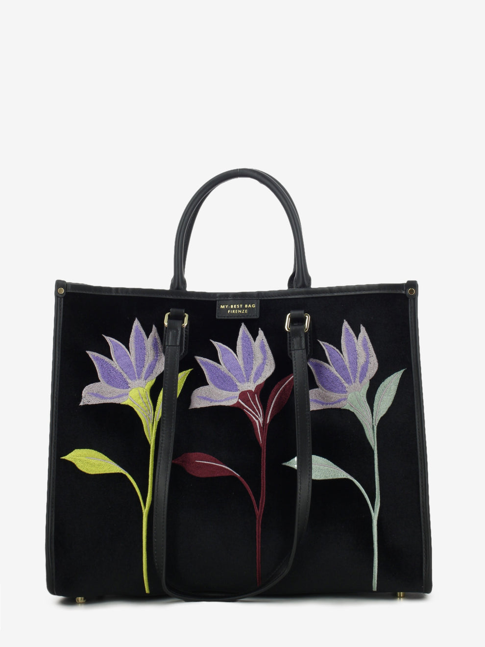 Borsa Atena Essence black flower