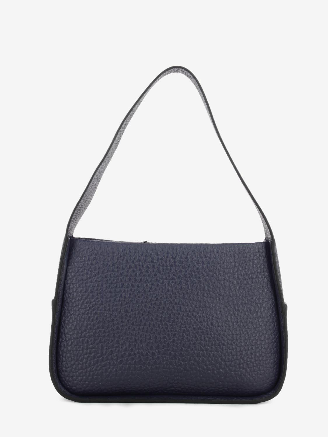 Borsa in pelle martellata blu