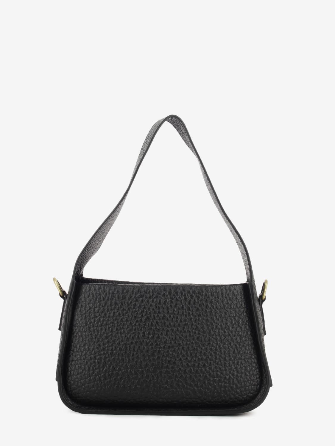 Borsa in pelle maxi grana nera