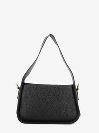 Borsa in pelle maxi grana nera